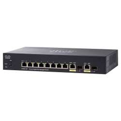 Cisco Switch administrable 10 ports PoE+(SG350-10P-K9-EU)